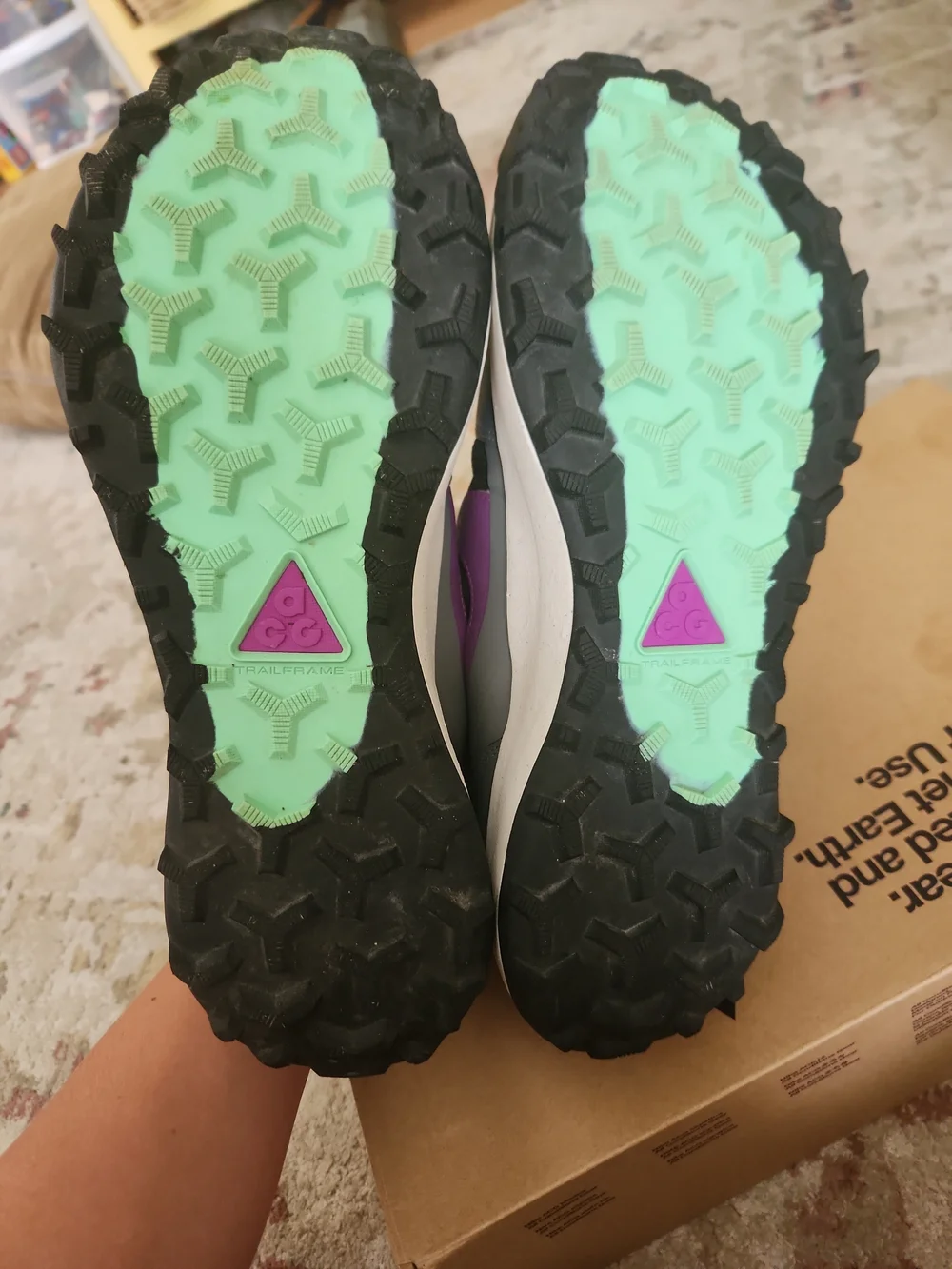 Size 14 - Nike ACG Lowcate Smoke Grey Vivid Purple With Box